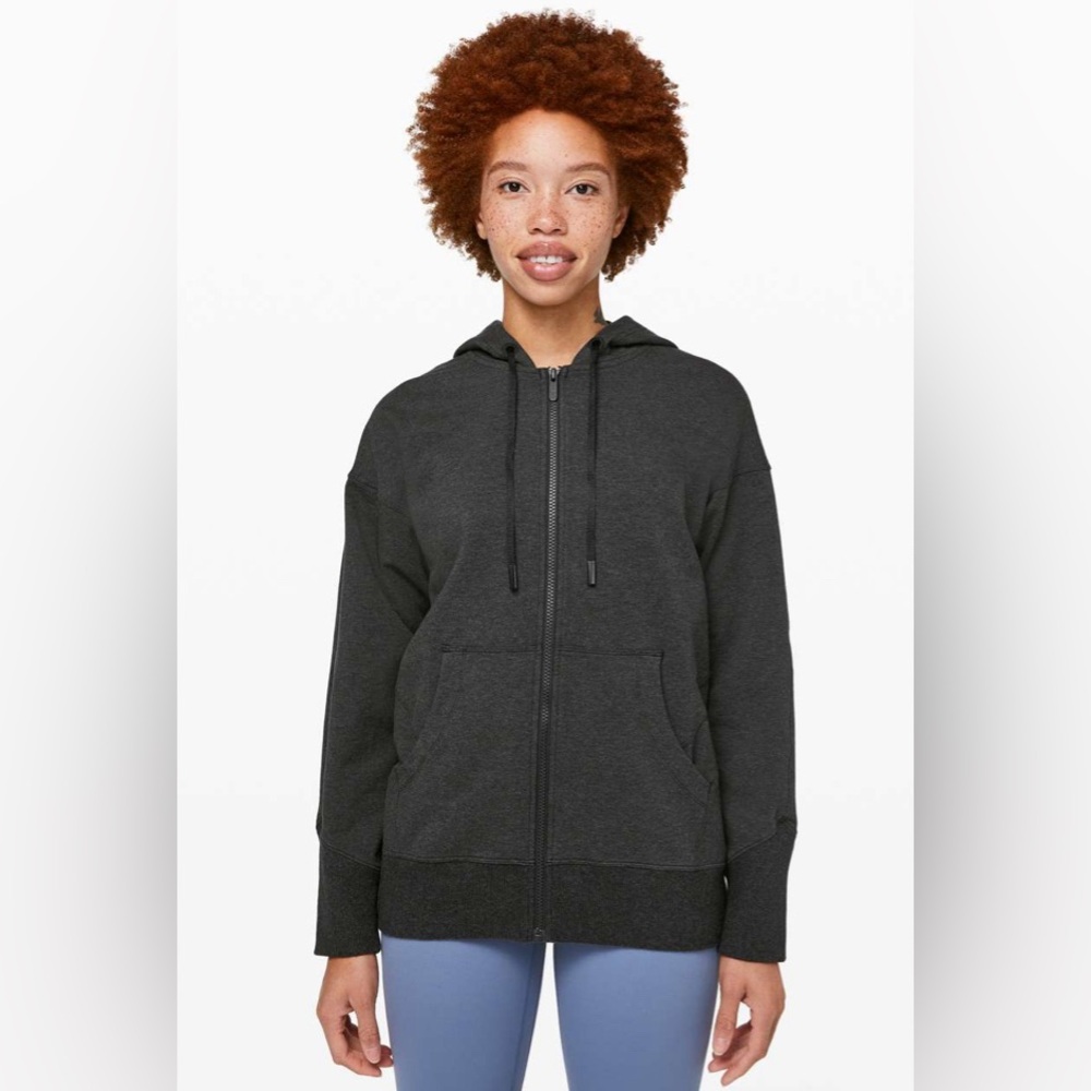 lululemon | size 8 Ready‎ to Roll Hoodie in Heathered Black